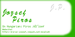 jozsef piros business card